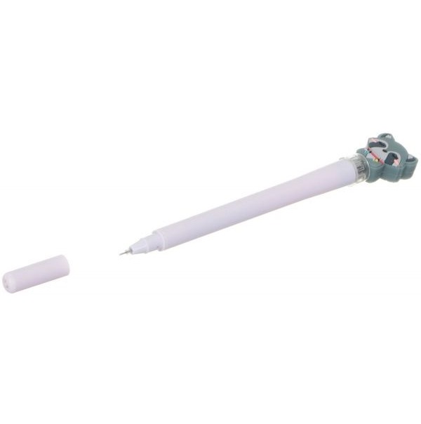 Ручка гелева дитяча з ліхтариком Лісові звірі в асортименті 