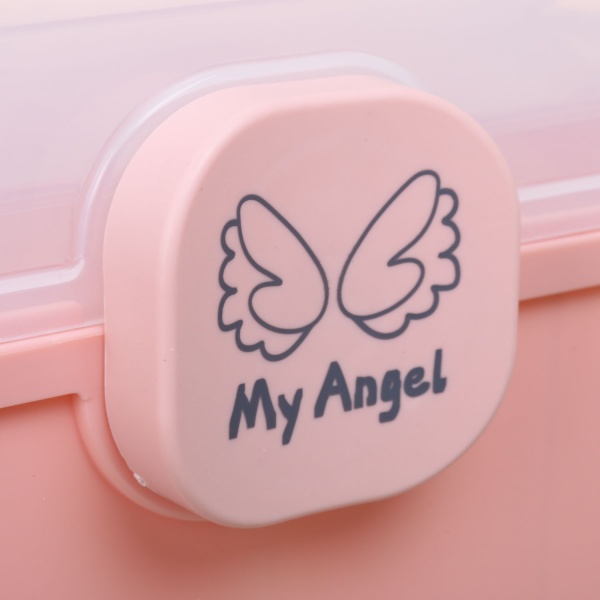 Органайзер для косметики розкладний 33х18,5х22,5 см рожевий 