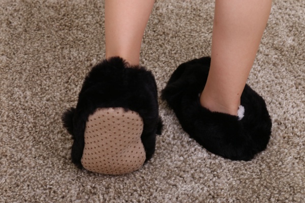 Капці дитячі унісекс Maxwin KIDS Звірята Котик р.35-36 чорний 