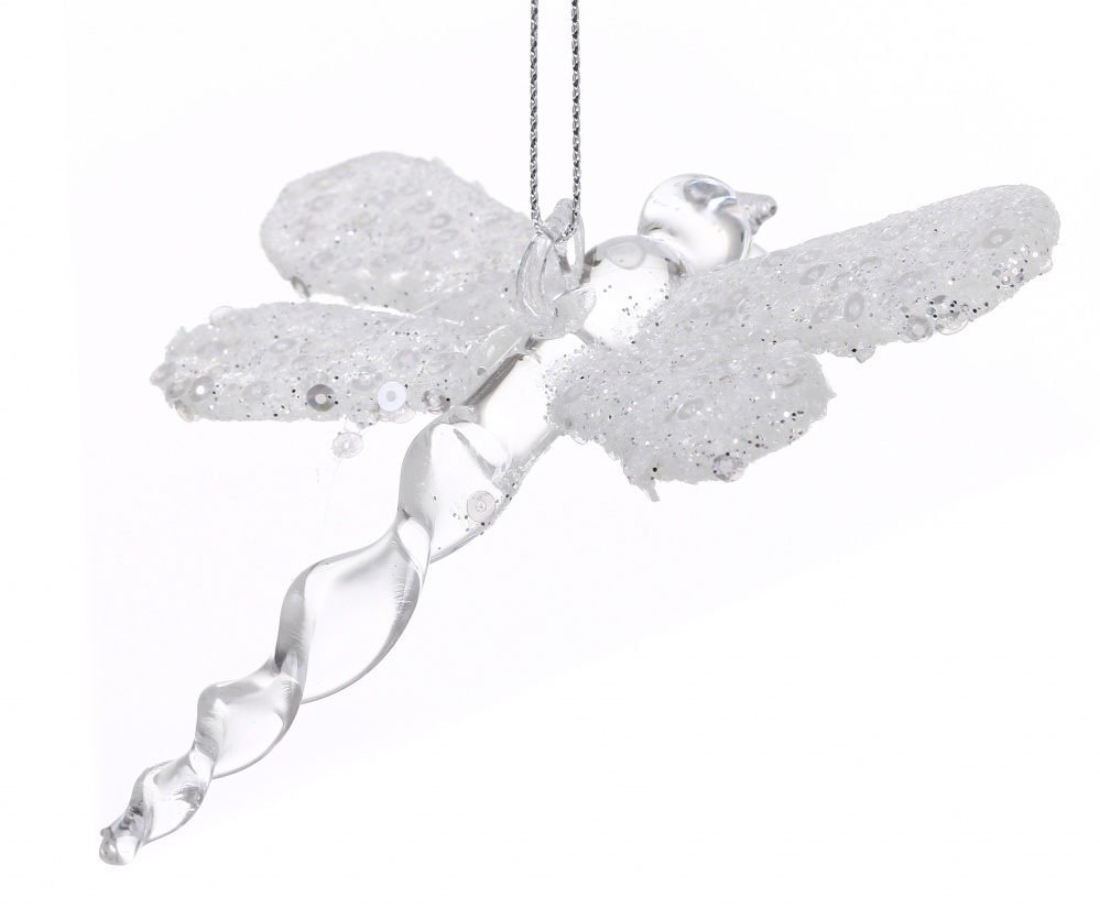 Підвіска пластикова бабка/ прозор. 3 колір в асорт. 10 см EBT211638,39,40