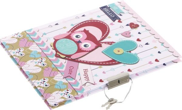 Блокнот детский на замочке Malevaro Сова