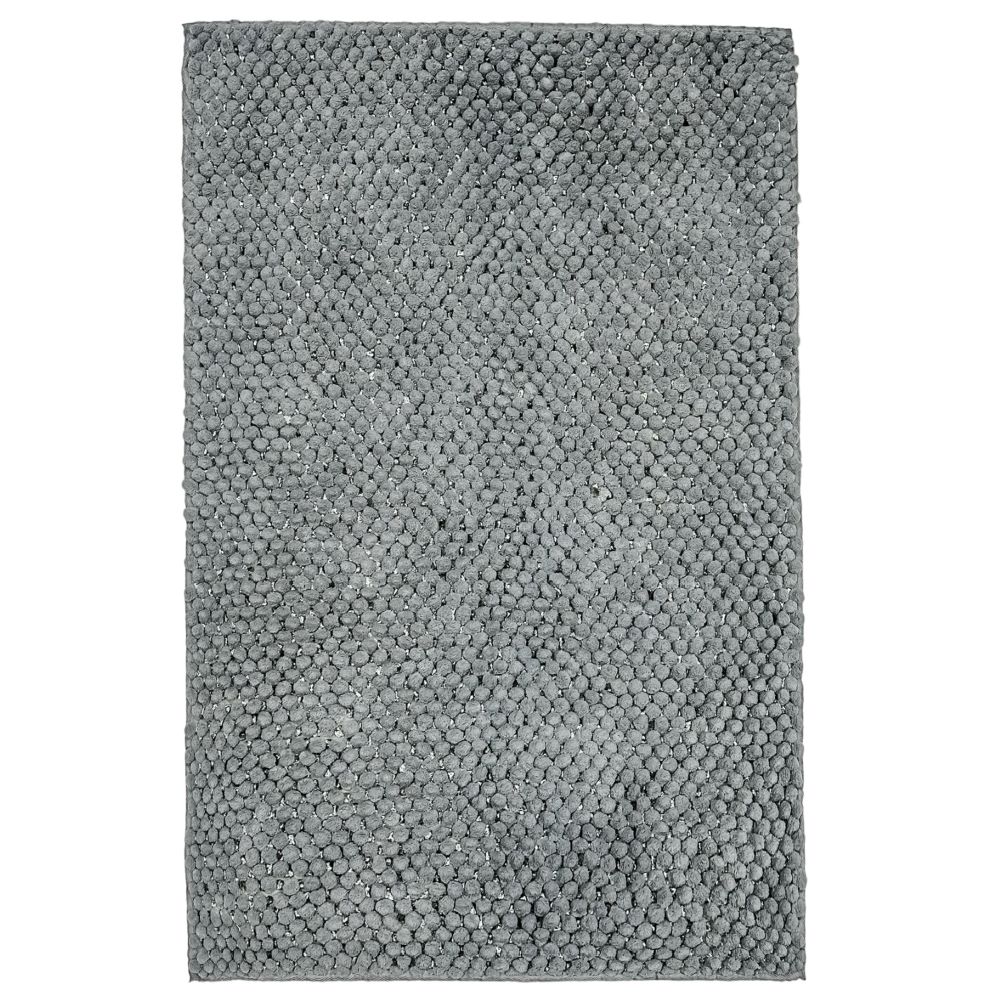 Коврик для ванной комнаты Dariana Ананас 55x80 серебряно-серый