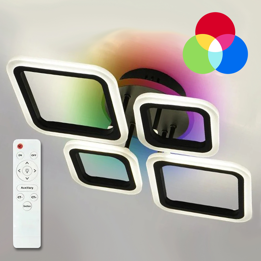 Люстра світлодіодна Luminaria Oval 60 Вт LED-модуль black OVAL RGB 60W 4S1R BLACK