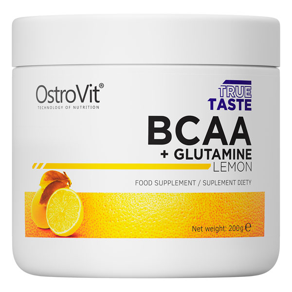 Амінокислотна суміш Ostrovit BCAA + L-Glutamine лимон 200 г 