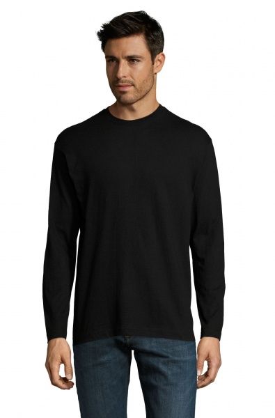 Футболка с длинным рукавом Sol's р. S черный 