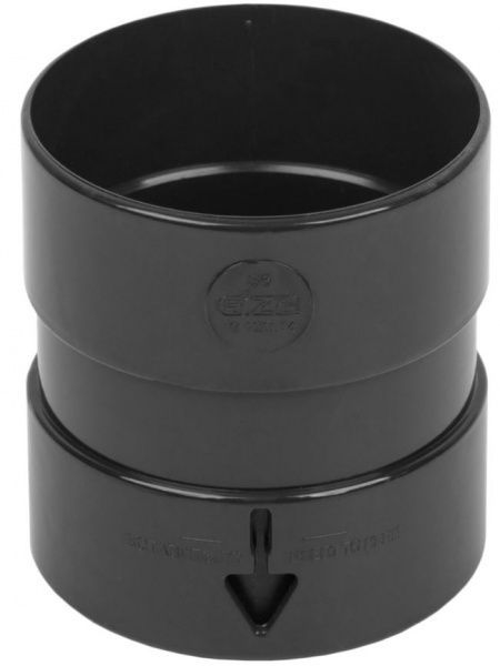 Муфта трубы Giza 85 мм графит 