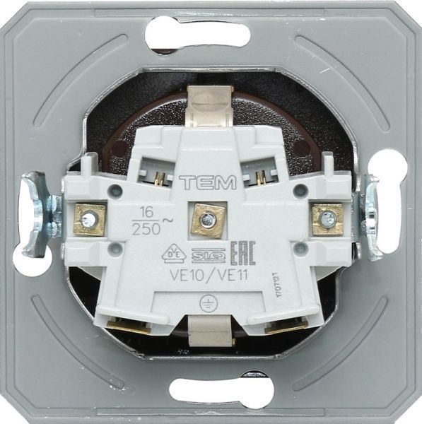 Розетка TEM Ekonomik 16 A 250 В шоколадный VE10CBXO-U