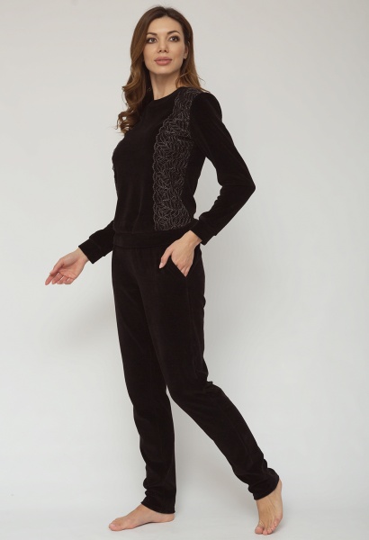 Піжама жіноча Roksana Cute Cat №1299/50082 р. 48 чорний