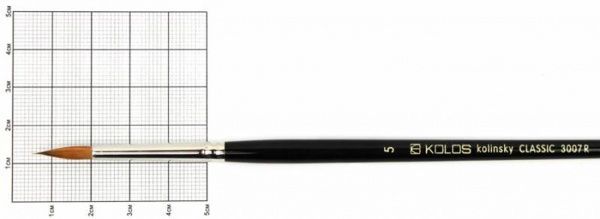 Кисточка круглая Classic 3007R № 5 Kolos 