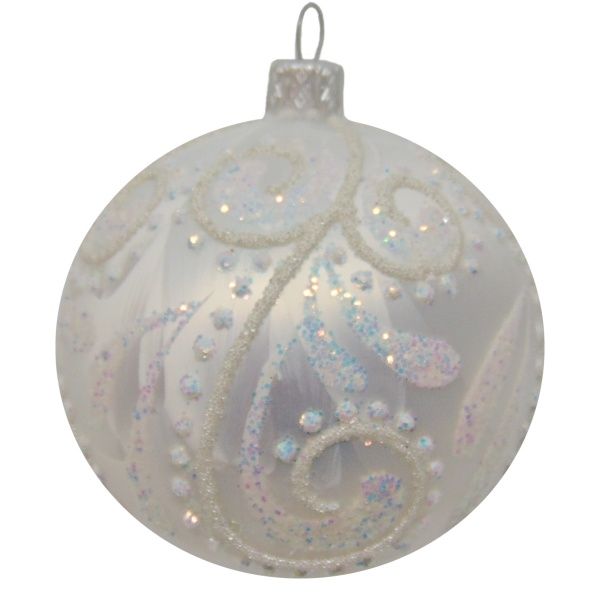 Шар новогодний d80 АВ мороз. 6512-1/25234 