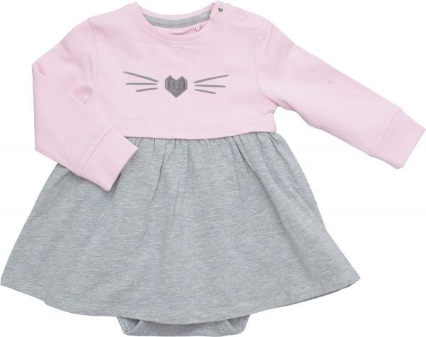 Боди детское 5.10.15. 6T3904 р.68 розовый с серым 