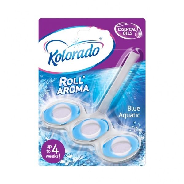 Туалетний блок Kolorado Roll Aroma Blue Aquatic 51 г 