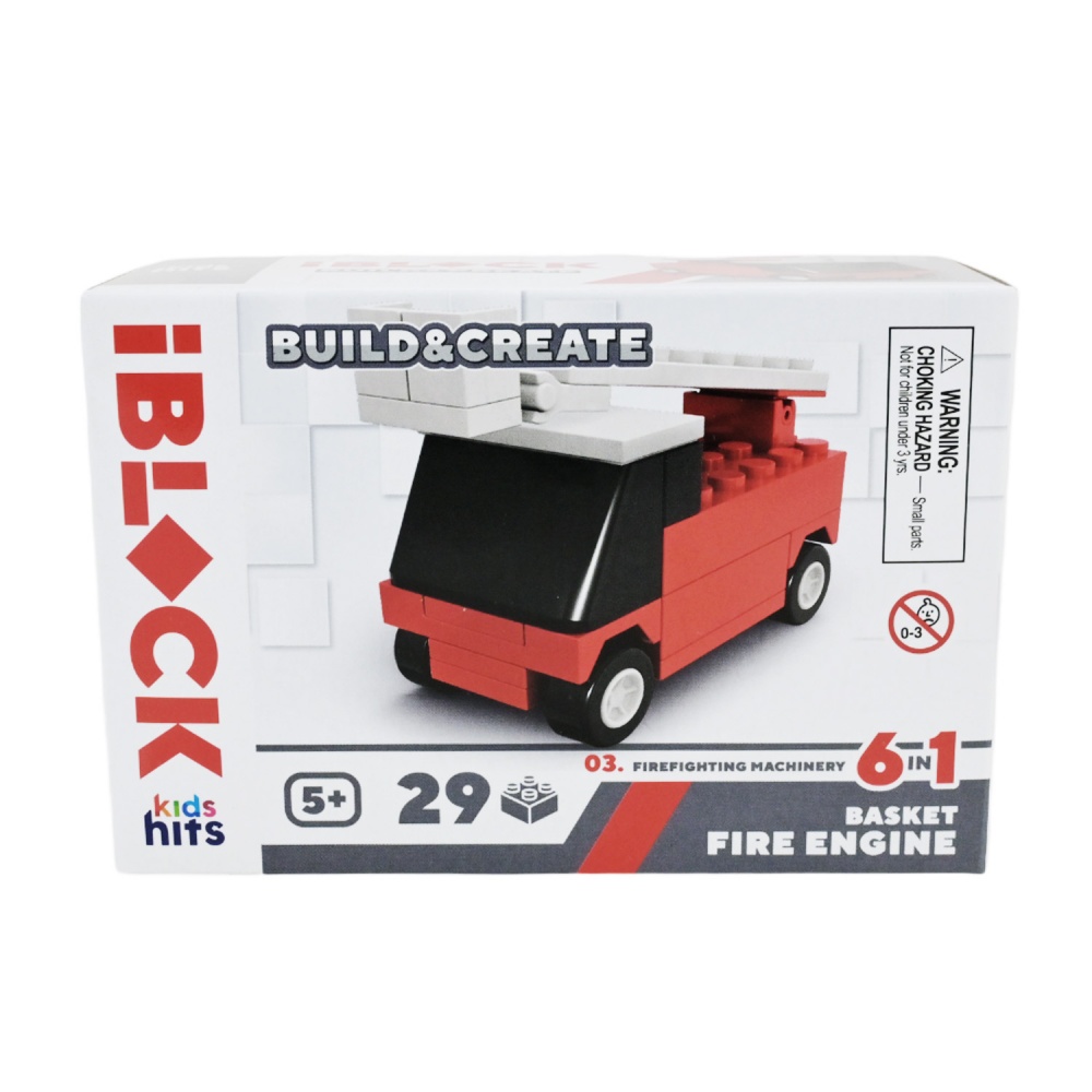 Игрушка-конструктор Iblock Kids hits JUNIOR Пожарная (в ассортименте) KH51/004