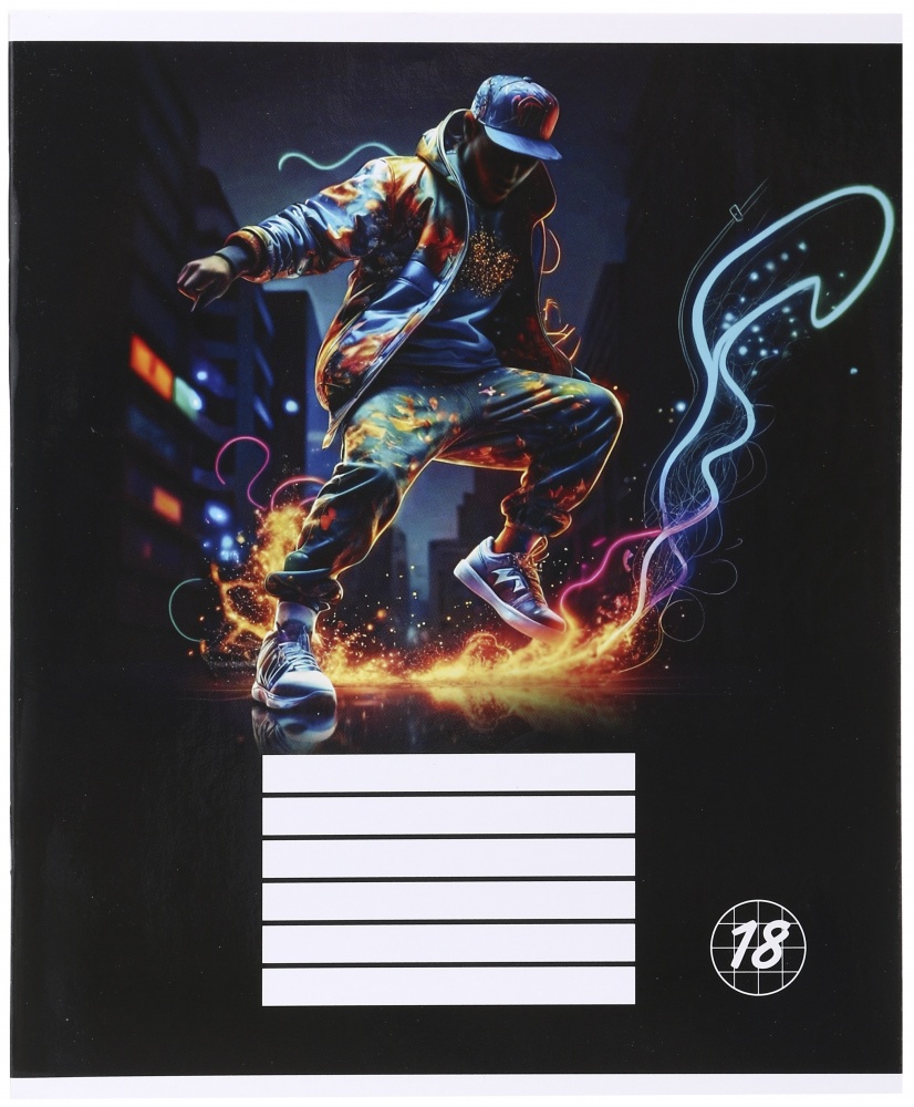 Тетрадь школьная Neon movement_25 18 листов в клеточку Nota Bene