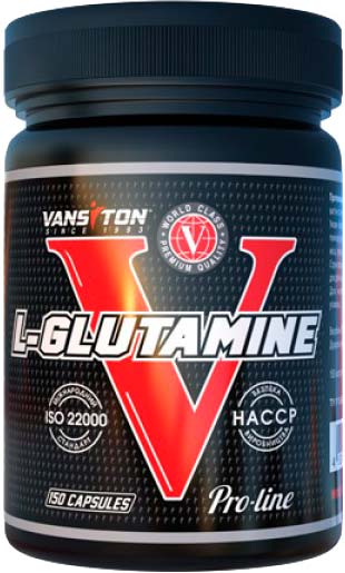 Амінокислота Vansiton L-Glutamine 86 г 150 капс. 