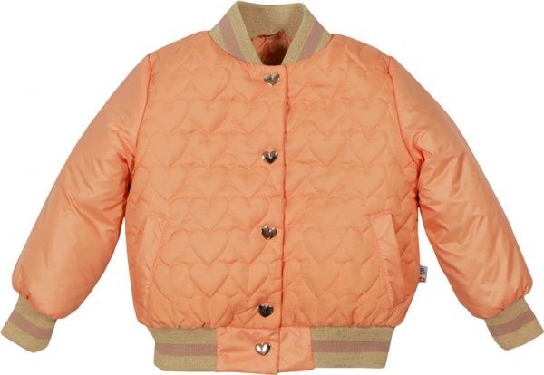 Бомбер DaNa-kids Сердечко р.104-110 абрикосовый 52060/1 