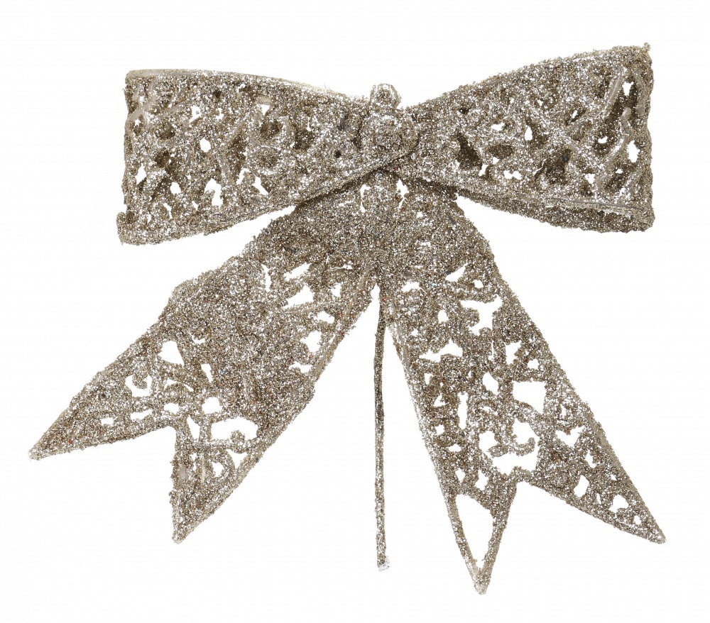 Декорація новорічна Бант 12 см в асортименті EPI-EYK4-1048