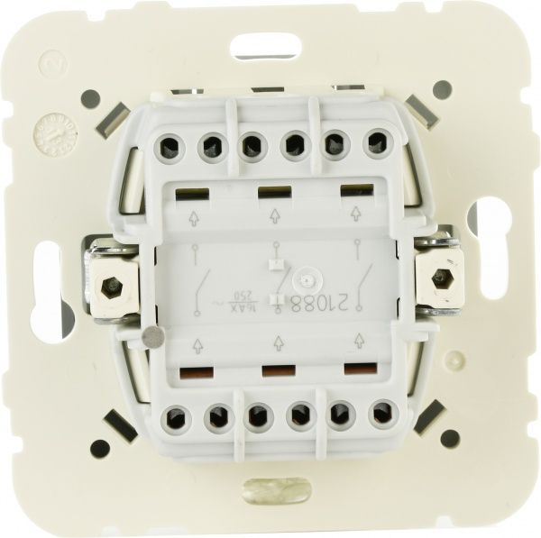 Вимикач триклавішний Efapel Logus без підсвітки 10 А 250В IP20 алюміній 21088 TAL