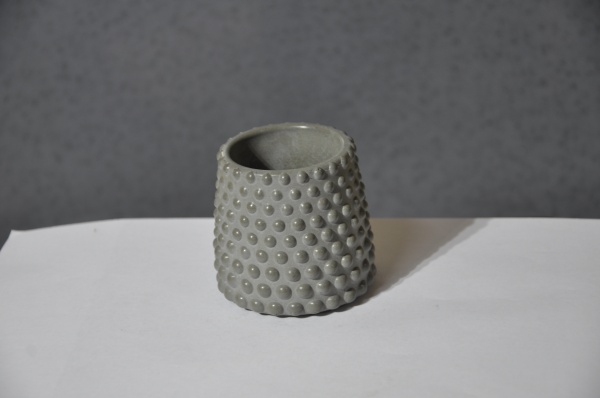 Кашпо декоративне Bubble cup сірий бетон