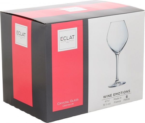 Набор бокалов для белого вина Wine Emotion 470 мл 6 шт. L7587 Eclat