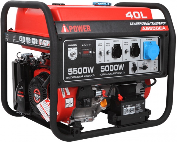 Електрогенераторна установка A-iPower A5500EA 5 кВт / 5,5 кВт 230 В бензин — фото 1