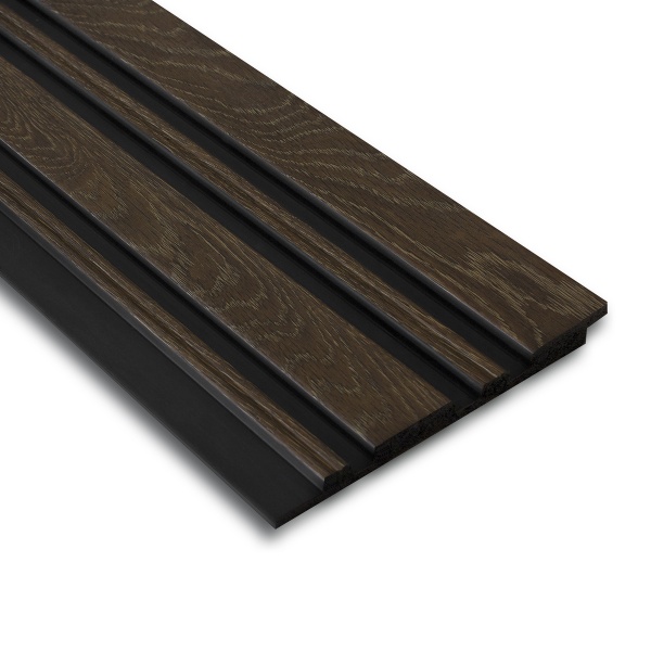 3D-панель MARCO decor 12912-336 коричневое дерево с черным 129х12х2900 мм (0,37 кв.м)