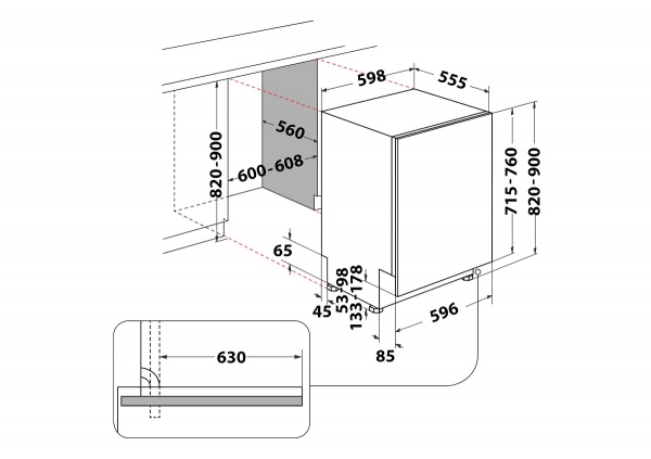Вбудовувана посудомийна машина Whirlpool W8IHP42L