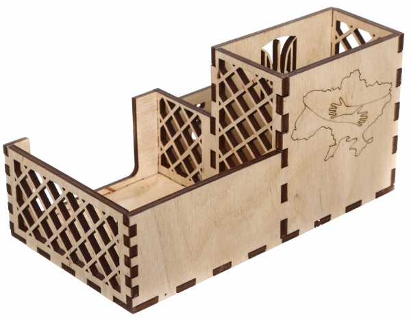 Органайзер настольный основатели Киева 18,8x10,3x9,5 см дерево Nice goods