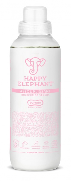 Кондиционер для белья Happy Elephant с ароматом сакуры 0,75 л