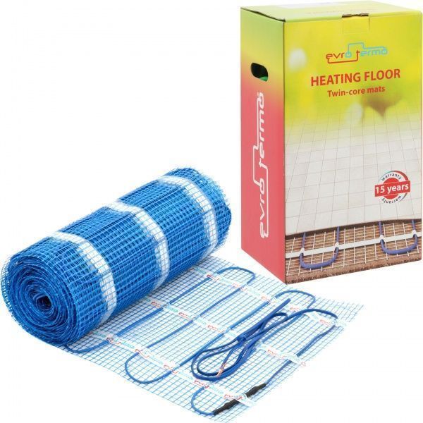 Нагревательный мат Evro-Termo 10,0 м2