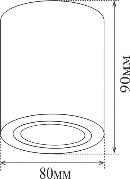 Світильник точковий Hopfen DLL 17451 R GU5.3 білий 