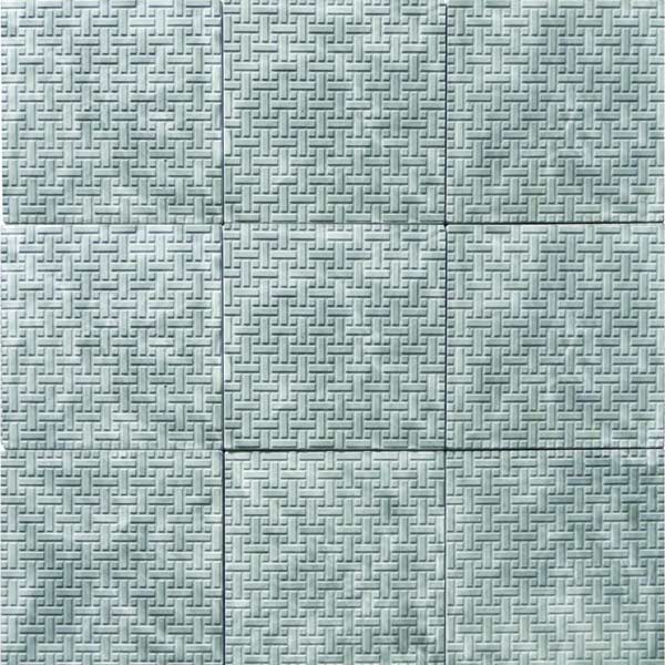 Тротуарная плитка Гранплит Циновка 380х380х35 мм