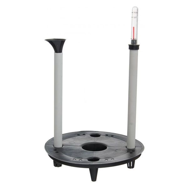 Горшок пластиковый Алеана Ротанг круглый 7,6л коричневый 