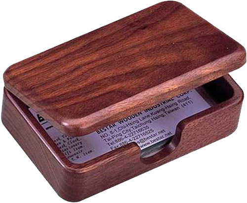 Набор настольный контейнер для визиток орех 1315WDN