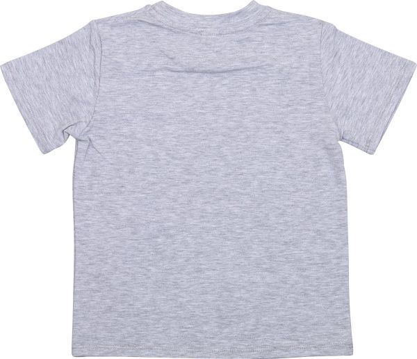 Футболка для хлопчиків Roksana №01/16909 Смайлик р.104-110 сірий 