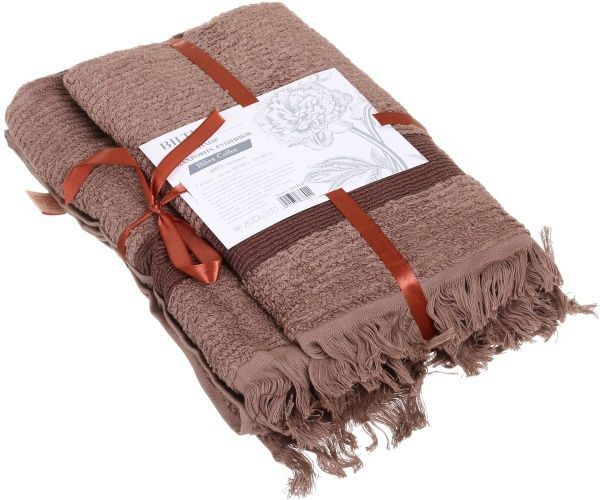 Набор полотенец махровых кофе BILTEX 