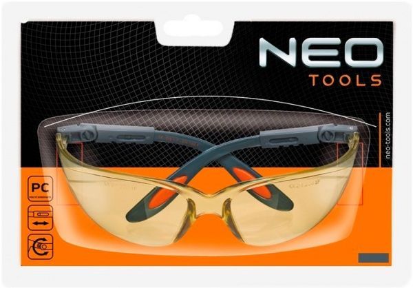 Очки защитные NEO tools желтые 97-501