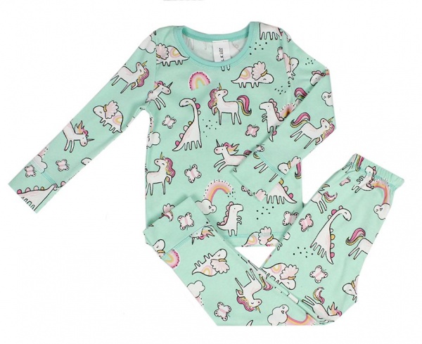 Пижама детская Luna Kids р.134-140 ментол 