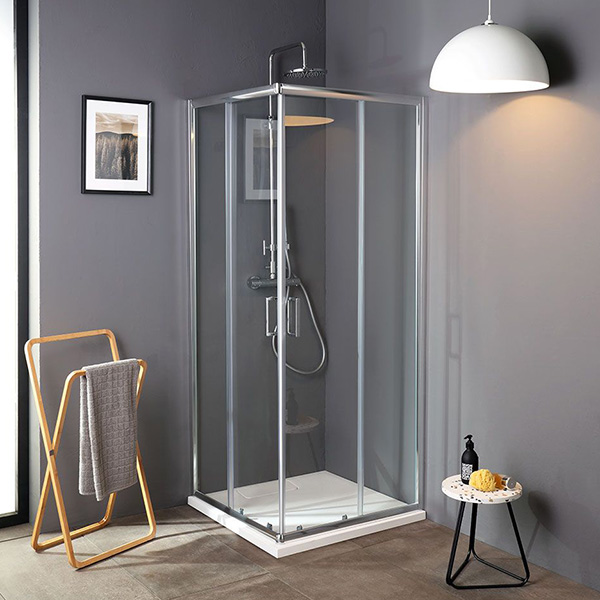 Душевое ограждение Line квадратное 90х90х190см прозрачное (LN90C)