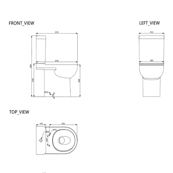 Унитаз-компакт ScandiSPA SIF R TORNADO с сиденьем Duroplast soft-close 3/6 л