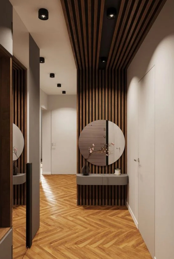 Реечная панель Walldeco полимерная 115x12x2900 мм дуб (D404-103 )