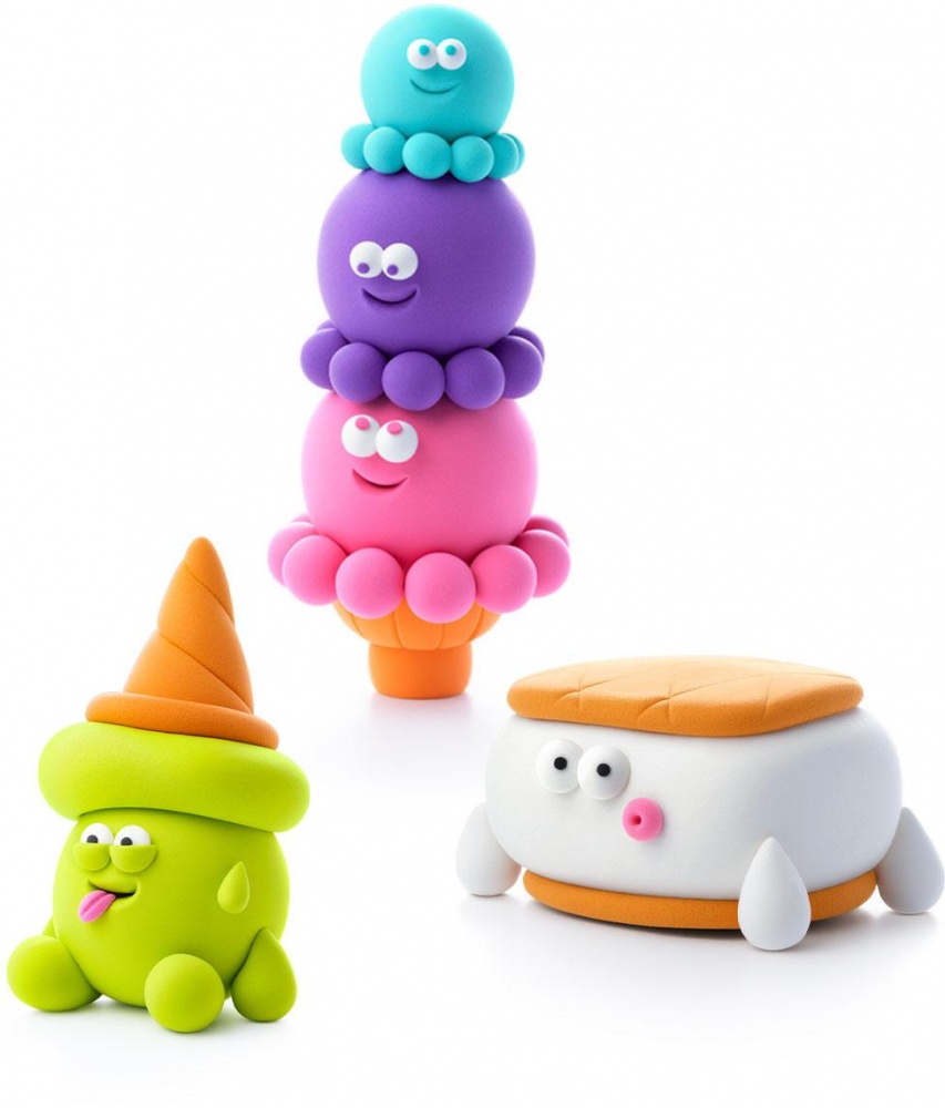 Набір пластиліну Lipaka Файні морозивка Кульконавти Єті Сендвіч Ріжок Кувирок 60055-UA01