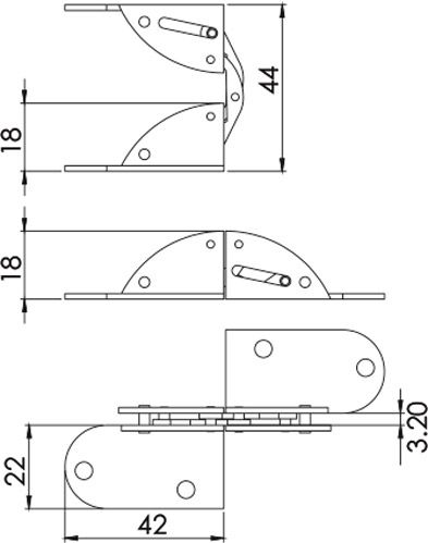Петля для столов складных PT-STOL