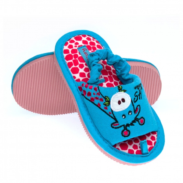 Тапочки детские для девочки Home Story р.28 голубой 210254-5 