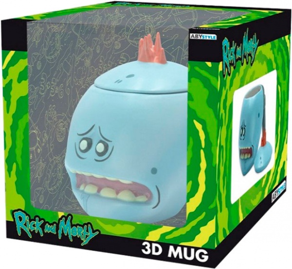 Чашка 3D FSD з кришкою Rick & Morty Mr. Meeseeks 450 мл (ABYMUG675) 