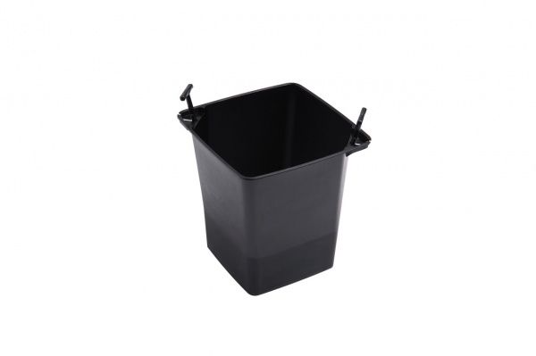 Горщик для квітів Plastkon Elise глянцевий прямокутний 3,4 л антрацит 