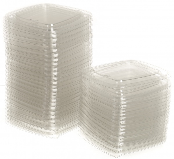 Кришка для контейнера 160 мм прозора 75 шт.