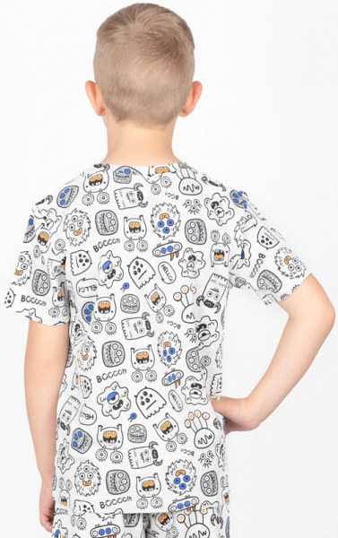 Футболка для хлопчиків Roksana р.104–110 сірий №001/16059 