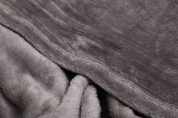 Плед из микрофибры Frannel Solid 160x200 см темно-серый La Nuit 