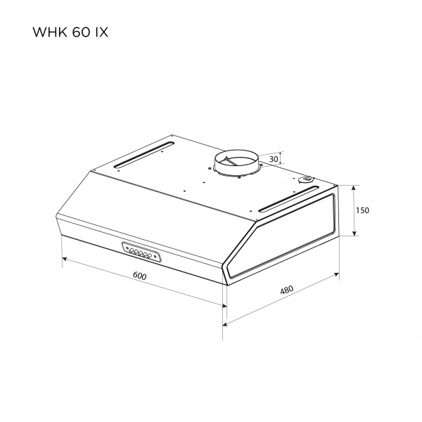 Вытяжка Pyramida WHK 60 IX